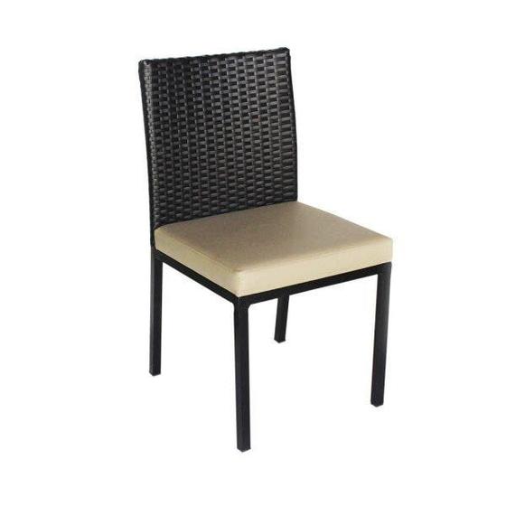 Imagem de Cadeira Alumínio com Encosto Revestido em Fibra Sintética Fibrillare