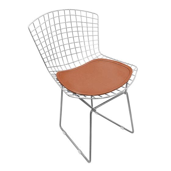 Imagem de Cadeira Bertoia Cromada com Assento Sintético Cobre
