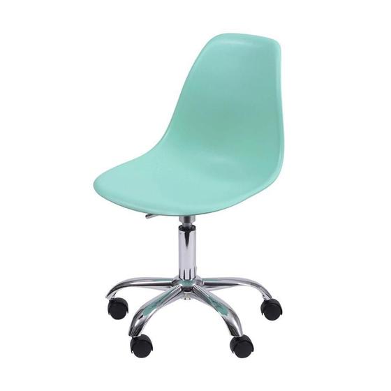 Imagem de Cadeira Boxbit Dkr Eames Base Em Rodízio Tiffany