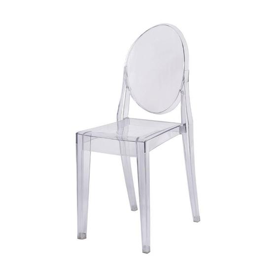 Imagem de Cadeira Boxbit Invisible Policarbonato Incolor Sem Braço