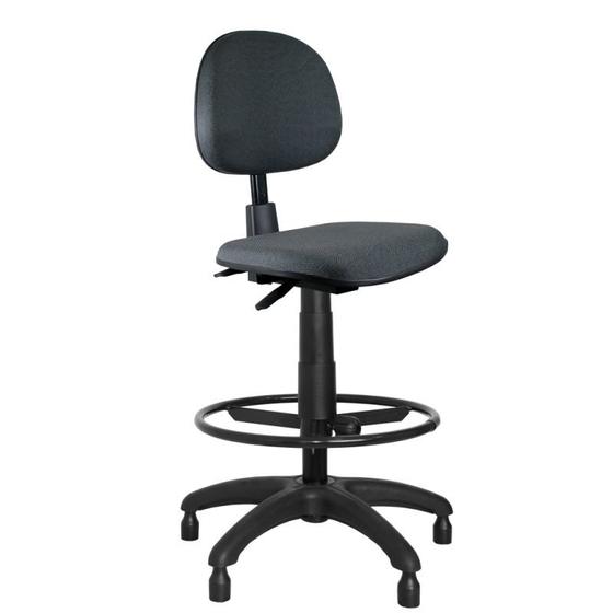 Imagem de Cadeira Caixa Ergonômica NR17 Jserrano Cinza com Preto - ULTRA Móveis