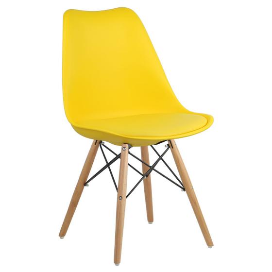 Imagem de Cadeira Charles Eames Dsw Soft Wood Eiffel Estofada
