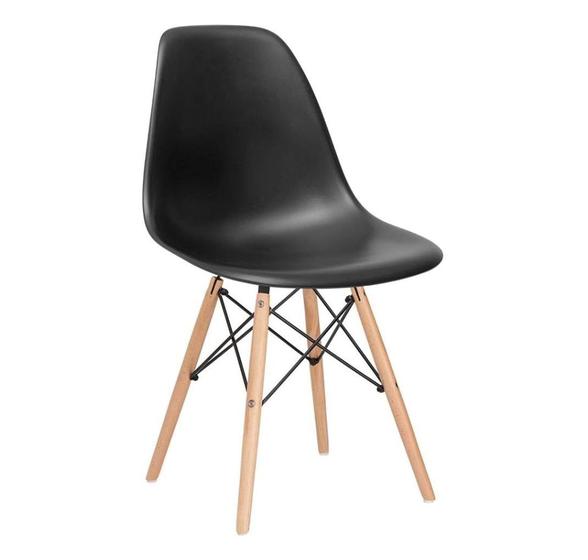 Imagem de Cadeira Charles Eames Wood Design Eiffel Colorida Preto