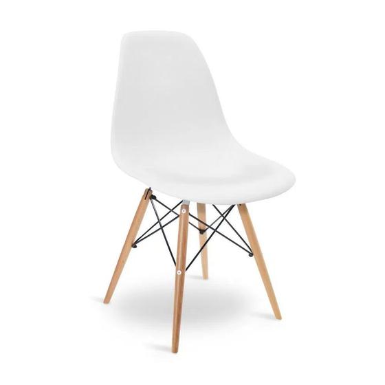 Imagem de Cadeira Charles Eames Wood Design Eiffel De Jantar Branca