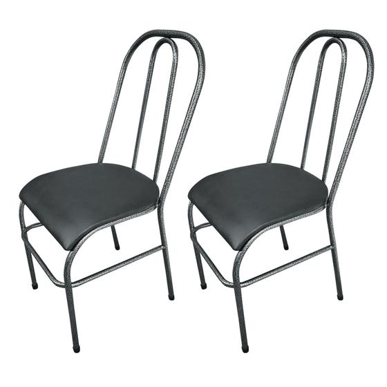 Imagem de Cadeira Cozinha em Aço Tubolar Estofada WRM kit 2 pç - COD 770