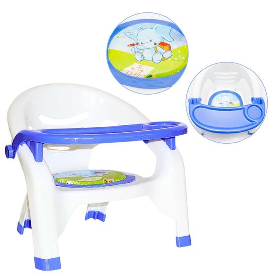Imagem de Cadeira de Alimentação Bebê Portátil Alimentador Infantil Refeição Menino Menina 