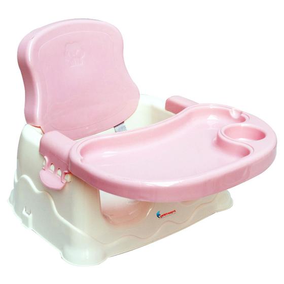 Imagem de Cadeira de Alimentação Bebê Portátil Cadeirinha Assento Refeição Booster Menina Rosa Brinqway Bw-096