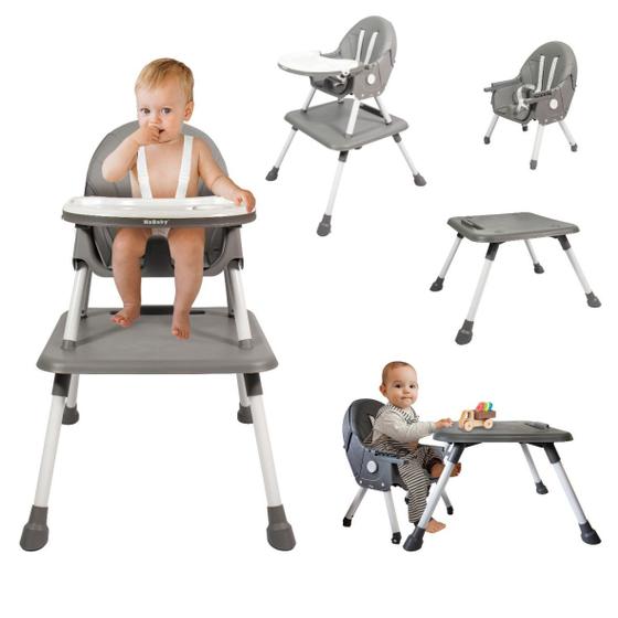 Imagem de Cadeira De Alimentação Com Mesa 8 Em 1 Portátil Multifuncional Para Bebê Kababy