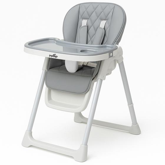 Imagem de Cadeira De Alimentaçao Infantil Portatil Inclinavel e com Multi Ajuste de Altura 3 Em 1 Pipdip