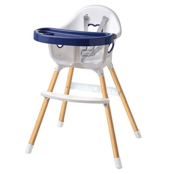 Imagem de Cadeira de Alimentação para Bebê Alta Infantil Multmaxx Portátil e Dobrável 2 Alturas até 36 Meses Azul