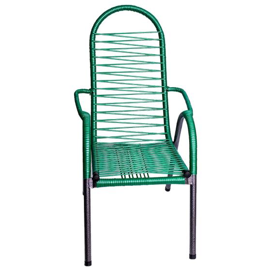 Imagem de Cadeira De Área Quintal Varanda Área Externa Fio Verde Luxo