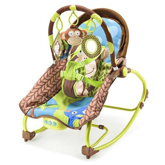 Imagem de Cadeira De Balanço Para Bebês 0-20 Kg Macaco Multikids Baby BB365