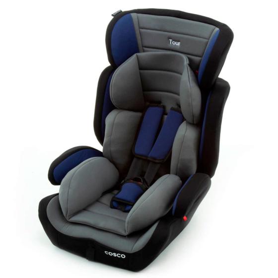 Imagem de Cadeira de Bebê P/ Automovel Cinza Azul Cosco Kids 09 À 36kg