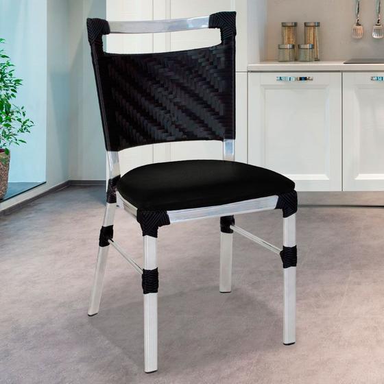Imagem de Cadeira de Cozinha Panero de Alumínio e Fibra Sintética