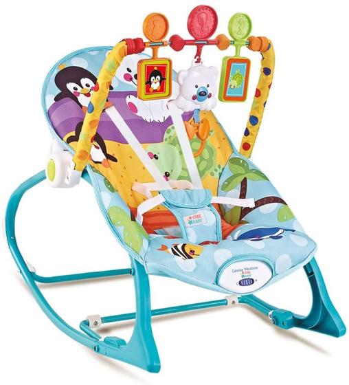 Imagem de Cadeira de Descanso Bebê Azul Pinguim 18 Kg Star Baby