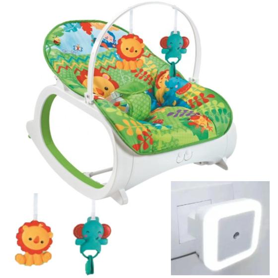 Imagem de Cadeira de Descanso Bebê Safari 18Kg E Luminária Inteligente