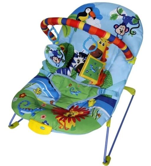 Imagem de Cadeira de Descanso Musical e Vibratória Soft Ballaggio Azul - Color Baby