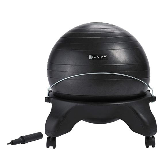 Imagem de Cadeira de Equilíbrio Gaiam Classic Balance Ball - Charcoal