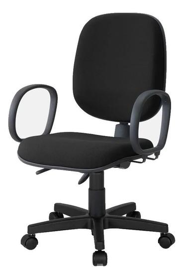 Cadeira de Escritório Diretor Ergonomica Giratória Backsystem Braços Fixos Preta - Qualiflex Menor preço em Cadeira de Escritório Diretor Ergonomica Giratória Backsystem Braços Fixos Preta - Qualiflex