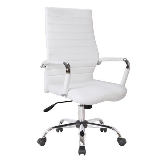Cadeira de Escritório Diretor Giratória Cleaner Branca - Mobly Imagem de Cadeira de Escritório Diretor Giratória Cleaner Branca