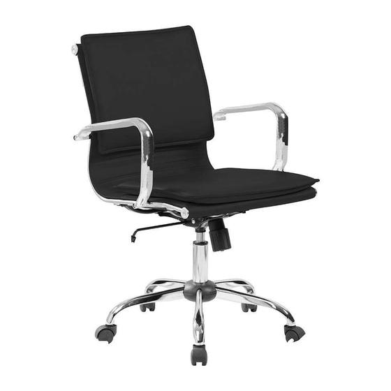 Cadeira de Escritório Diretor Giratória Eames Comfort Preta Menor preço em Cadeira de Escritório Diretor Giratória Eames Comfort Preta