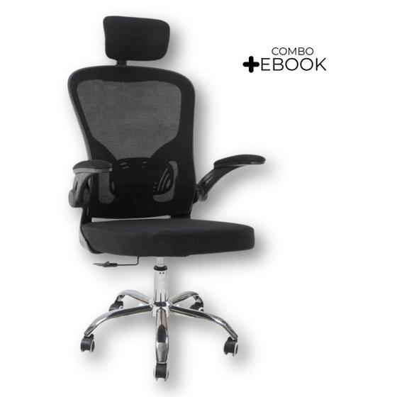 Cadeira de Escritório Diretor Oficial Vegas com apoio com Ebook - Oficial Webshop Imagem de Cadeira de Escritório Diretor Oficial Vegas com apoio com Ebook