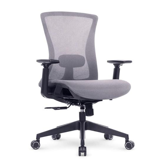 Imagem de Cadeira de Escritório DT3 Vicenza Grey - Apoio de Braço Ajustável - Cinza - 13386-1