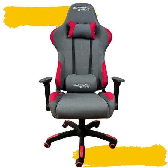 Imagem de Cadeira De Escritório Gamer Confortável Reclinável Suede War