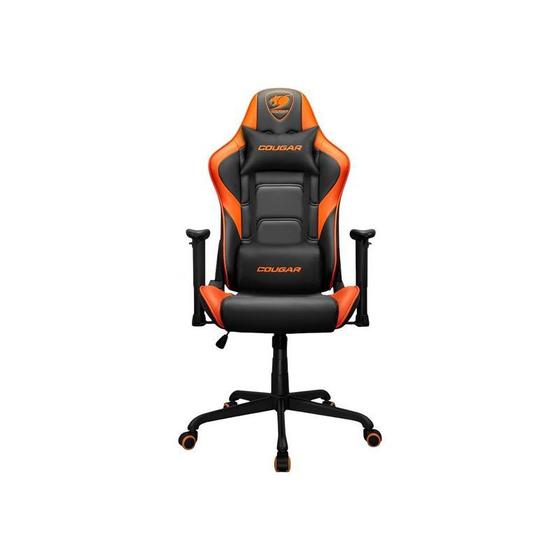 Imagem de Cadeira de Escritório Gamer Cougar Armor Elite 2D - Preto/Laranja - Design Ergonômico. Conforto Supe