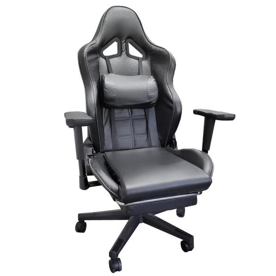 Imagem de Cadeira De Escritório Gamer Ergonômica Super Luxo Preta