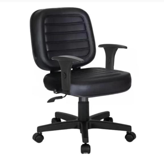 Imagem de Cadeira de Escritório Obeso Giratória Goldem Plus Size com Braço Regulável - Qualiflex Móveis de Escritório (Braço Regul