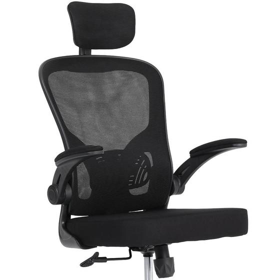 Cadeira de Escritório Presidente Moob VENEZA Giratória Ergonômica Com Sistema Relax Preta Menor preço em Cadeira de Escritório Presidente Moob VENEZA Giratória Ergonômica Com Sistema Relax Preta