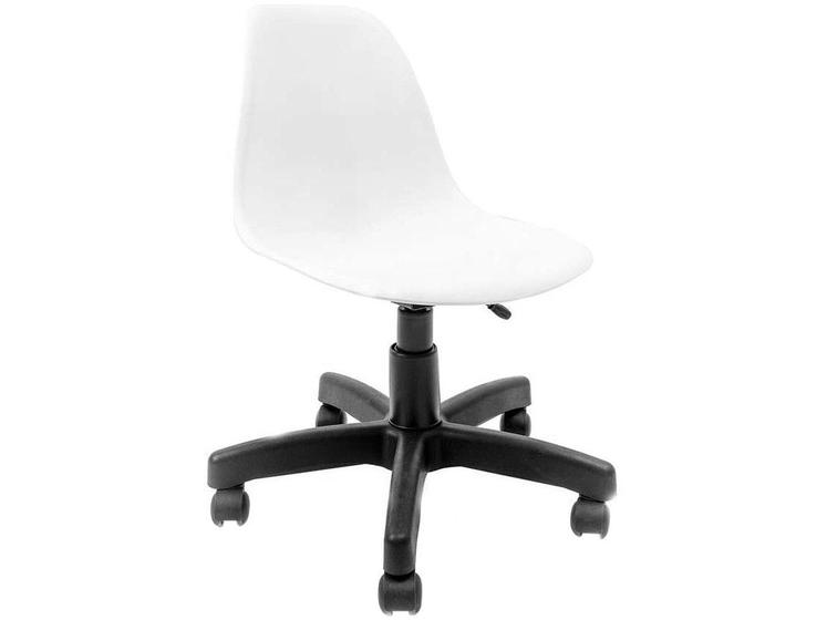 Cadeira de Escritório Secretária Giratória Branca - Office Eames Empório Tiffany