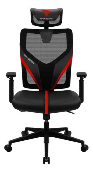 Imagem de Cadeira De Escritório Thunderx3 Yama1 Ergonômica Black E Red