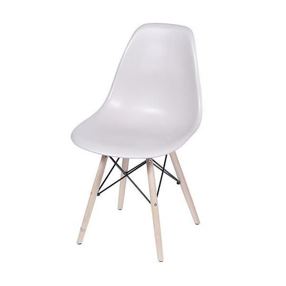 Imagem de Cadeira De Jantar Design Eiffel Charles Eames Dkr Branco