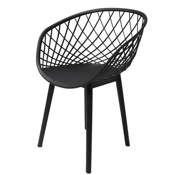 Imagem de Cadeira de Jantar Resistente Polipropileno até 110Kg Ayla Seat&co 82x63x53cm