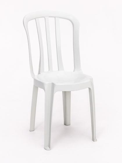 Imagem de Cadeira de plástico empilhavel branca resistente 182kg