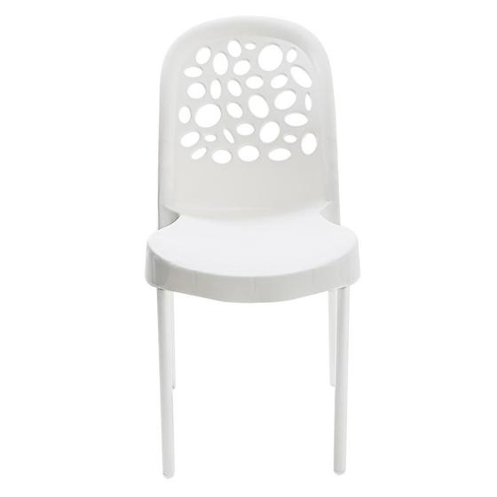 Cadeira De Plástico Polipropileno Deluxe Com Pés De Alumínio - Branco Menor preço em Cadeira De Plástico Polipropileno Deluxe Com Pés De Alumínio - Branco