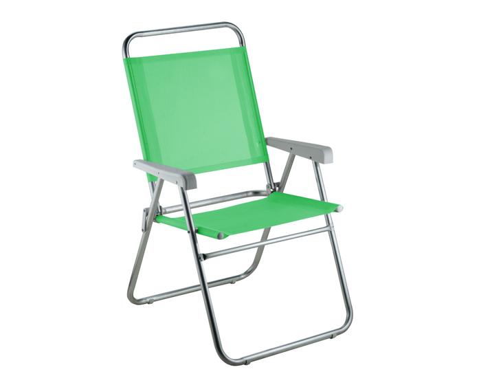 Cadeira de praia aluminio sun plus verde Menor preço em Cadeira de praia aluminio sun plus verde