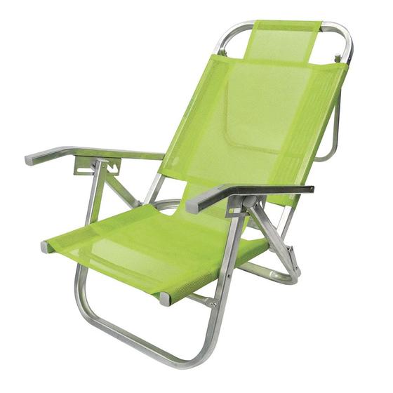 Imagem de Cadeira de praia copacabana reclinável - verde primavera - botafogo