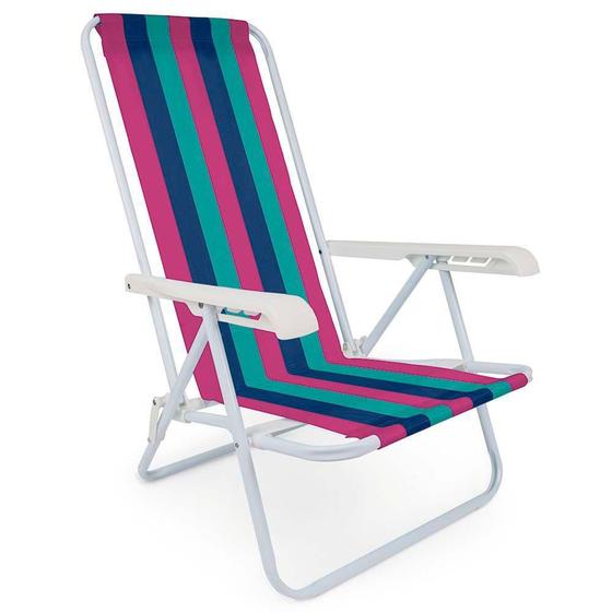 Cadeira De Praia Mor Reclinável 4 Posições De Aço Dobrável Colorida é ruim? Cadeira De Praia Mor Reclinável 4 Posições De Aço Dobrável Colorida é boa?