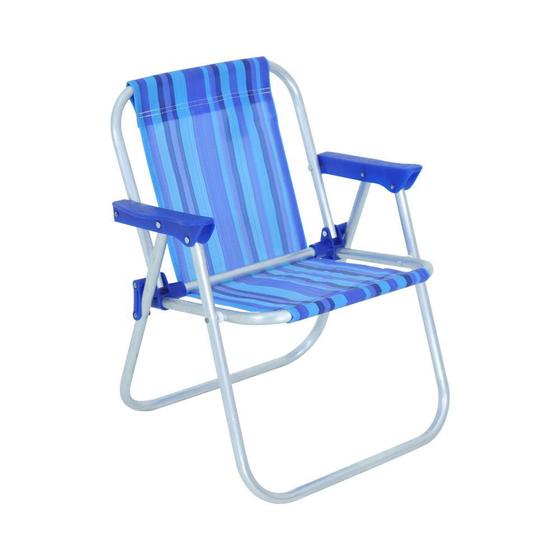 Cadeira de Praia Piscina Infantil Alumínio 30kg Bel Menor preço em Cadeira de Praia Piscina Infantil Alumínio 30kg Bel