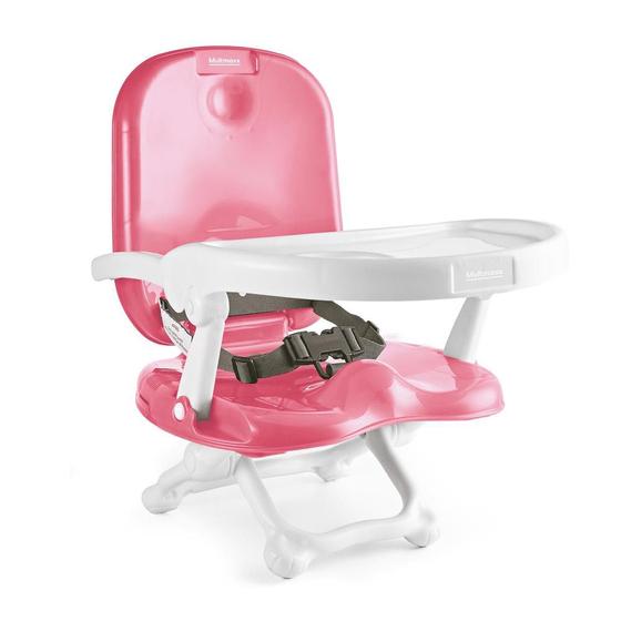 Imagem de Cadeira de Refeição Alimentação Infantil Dobrável Portátil Retrátil Bebe até 15 Kg Multmaxx 