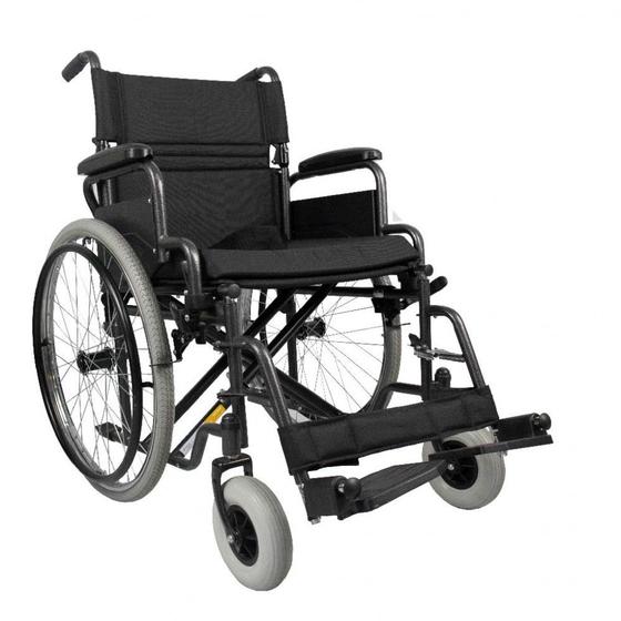 Imagem de Cadeira de Rodas Aço Dobrável até 120 Kg Tamanho 44 D400 Dellamed