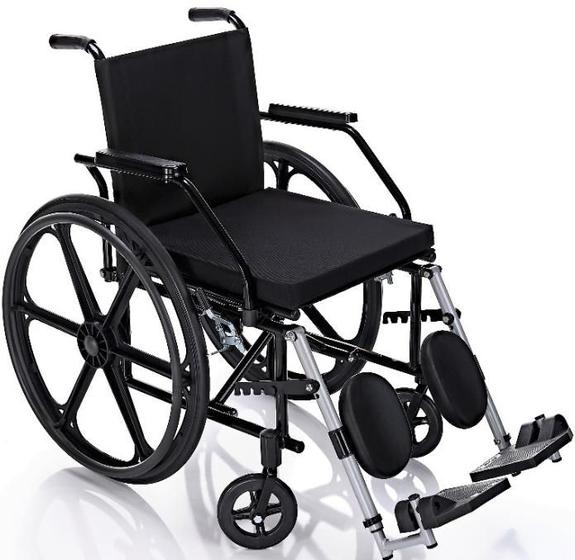 Imagem de Cadeira de Rodas com elevação das pernas - Pneus Maciços
