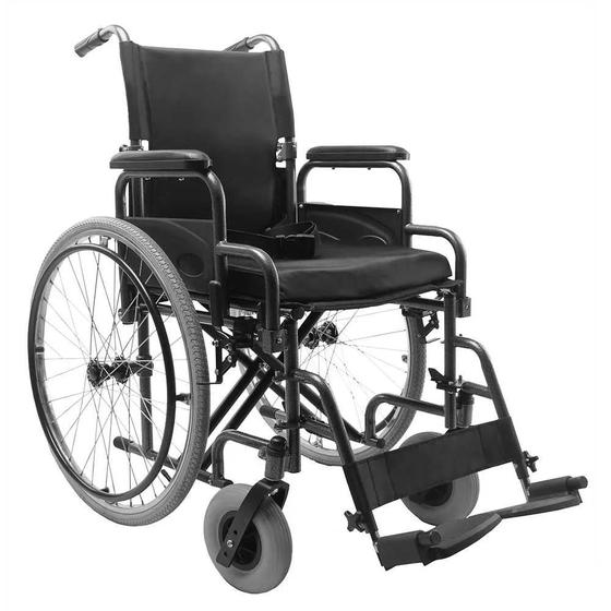 Imagem de Cadeira De Rodas De Aço Dobrável Assento 48 Cm D400 Dellamed