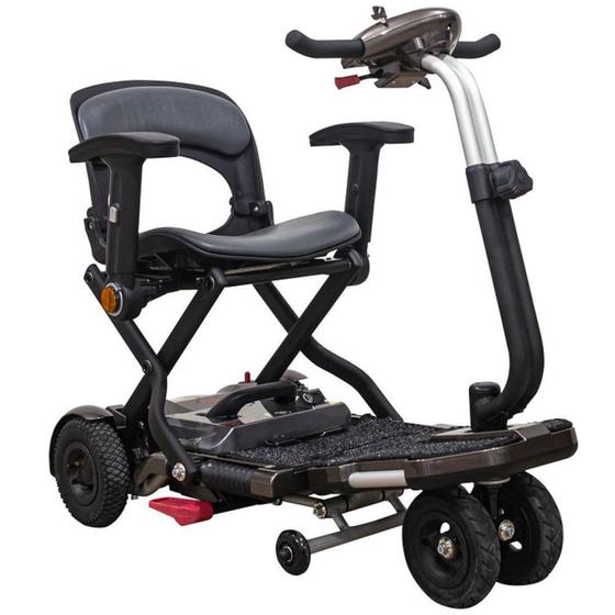 Imagem de Cadeira de Rodas Elétrica Scooter Triciclo Freedom LP Dobrável com Ré e Braços cor Bronze
