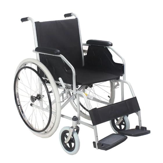 Imagem de Cadeira de Rodas em Aço Carbono Dobrável D100 Dellamed