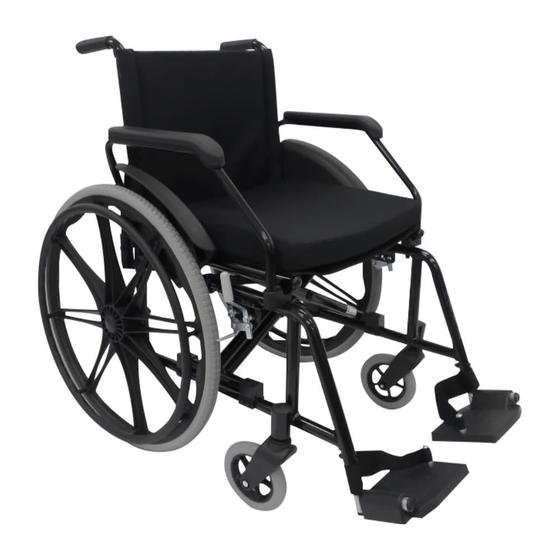 Imagem de Cadeira de Rodas Manual Dobrável para Semi Obeso modelo Poty - Jaguaribe