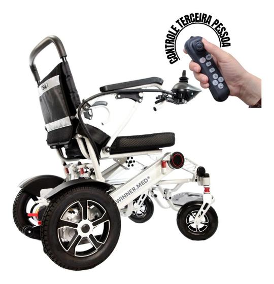 Imagem de Cadeira De Rodas Motorizada Dobrável  cadeira de rodas dobrável cadeira de rodas elétrica